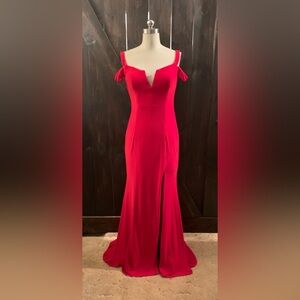 XSCAPE Elegant Red Evening Gown 8